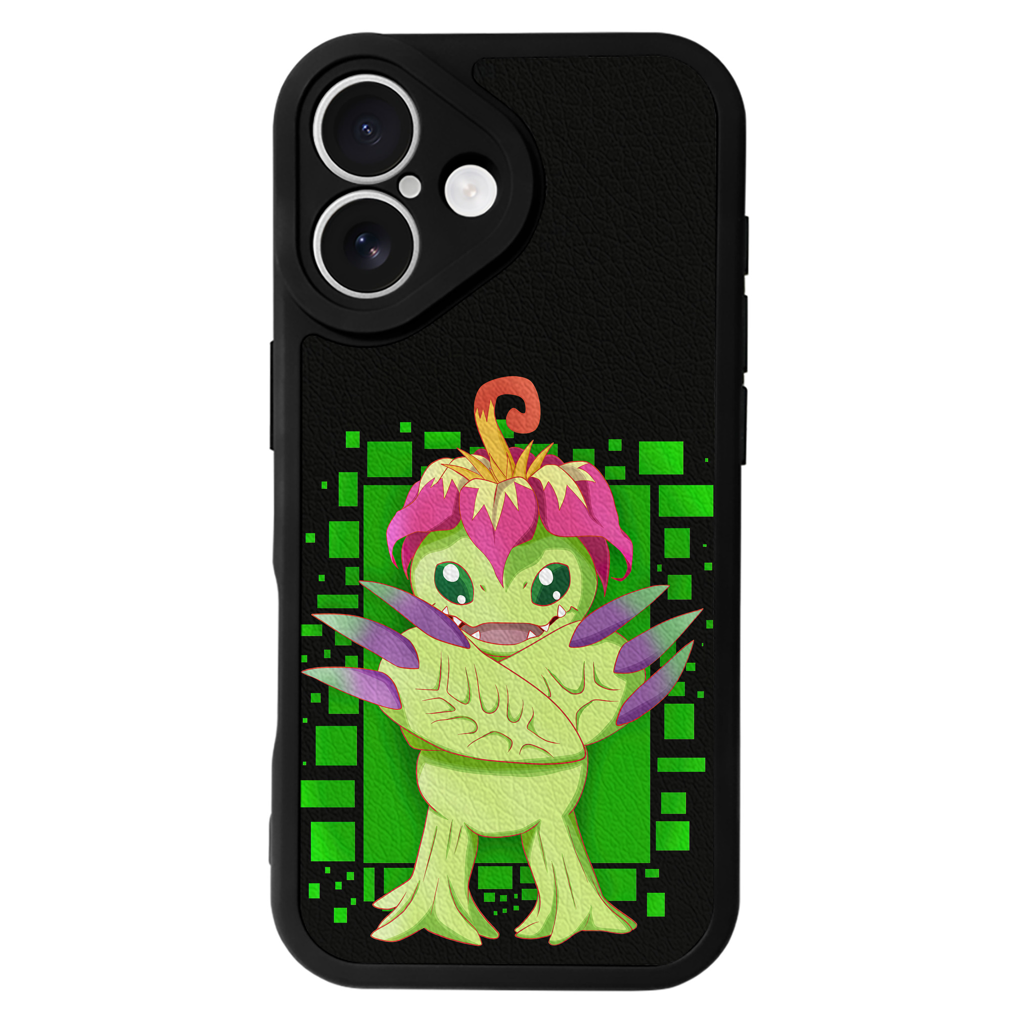 （画像用） Digimon デジタルモンスター/デジモン 【iPhone 16シリーズ対応】シリコンスマホケース（レザー調） 材質：シリコン
